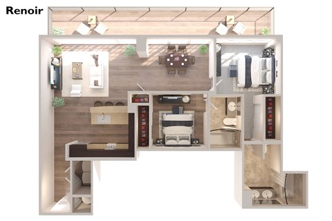 Renoir - 2 Bedroom 2 Bath